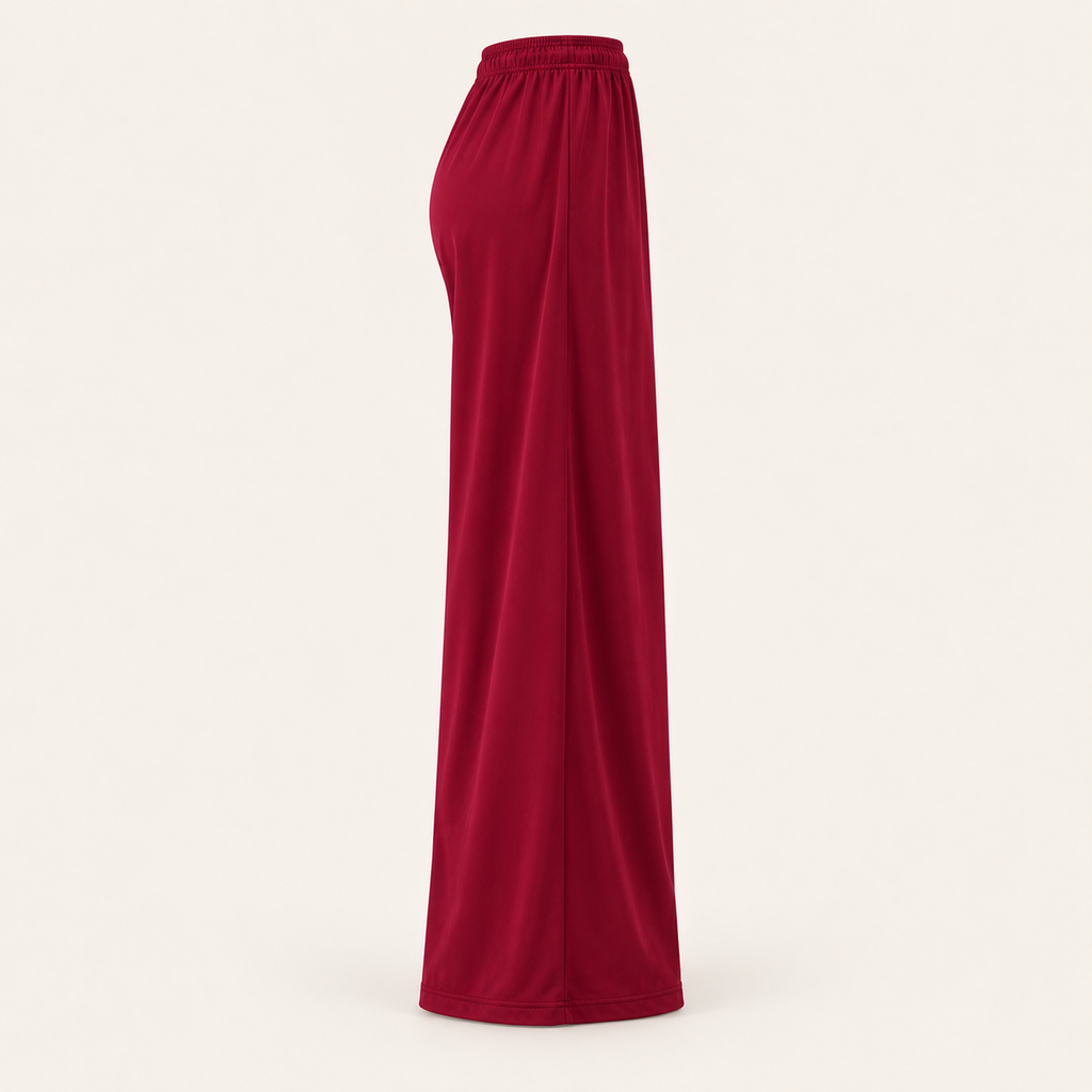 Drop 001 · Wide-Leg Trousers — Team Cherry