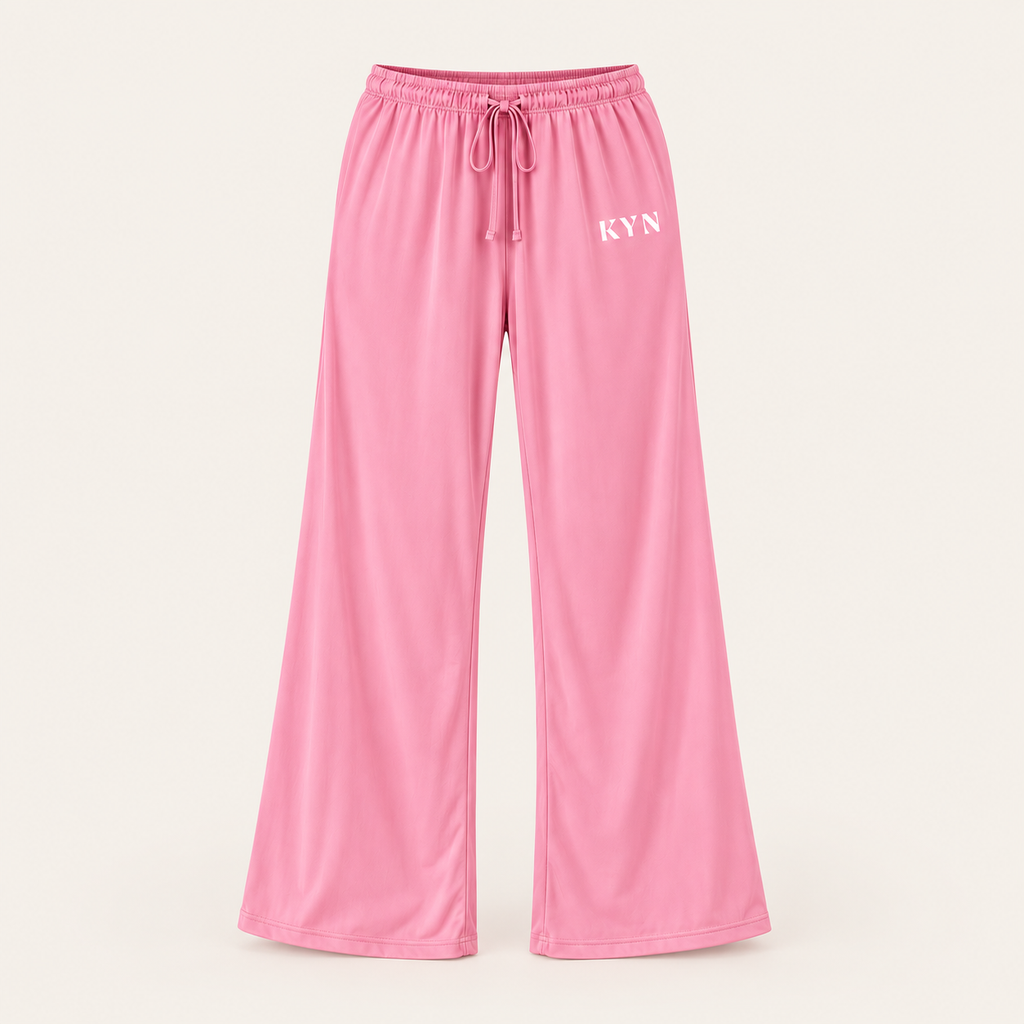 Drop 001 · Wide-Leg Trousers — Team Pink